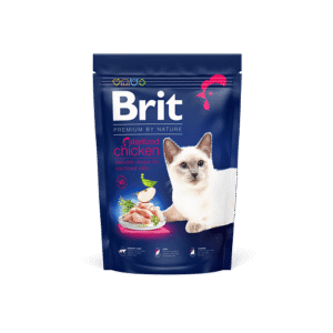 brit premium täissööt steriliseeritud/kastreeritud kassidele kanalihaga 1,5 kg.