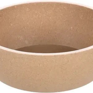 flamingo libisemisvastase põhjaga bambusest kauss lemmikloomale ø 14cm. maht 450 ml.