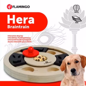 flamingo interaktiivne puidust mänguasi hera koertele ø 25cm