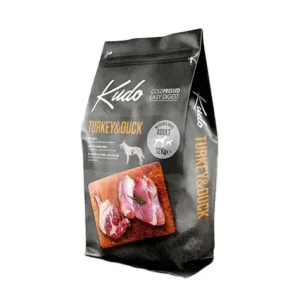 kudo turkey & duck külmpressitud täissööt keskmist ja suurt tõugu täiskasvanud koertele kalkuni & pardilihaga 12 kg.