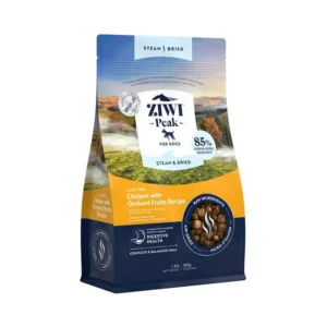 ziwi peak steam & dried chicken täissööt igas vanuses koertele kanaliha ja puuviljadega 800 gr.