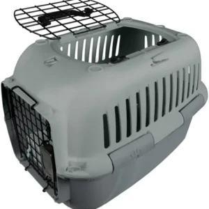 adventurer transpordipuur koertele ja kassidele, metallvõrest ustega, hall (europet bernina)