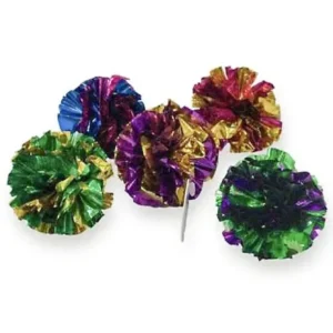 kassi mänguasi, värviline krabisev pall (pawise)