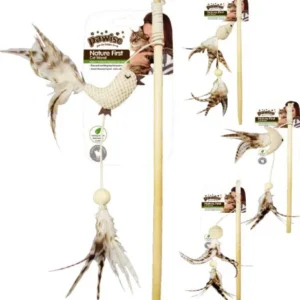 mänguasi kassile ridvaga nature first cat wand (pawise)