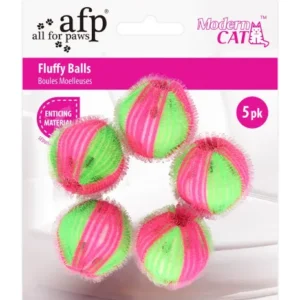 pallid kassile kohevast materjalist, 5 tk, fluffy balls (afp modern cat)