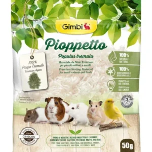 pesamaterjal põhjamaisest haavapuidust, väikenärilistele ja lindudele, 50 g (gimbi)